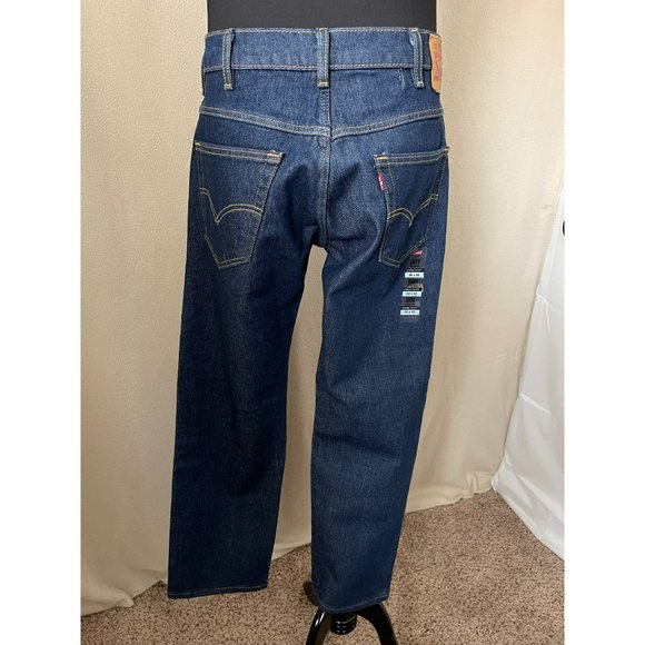 Levi’s Mens 501 Original Dark Wash Straight Fit Jeans - Picture 5 of 12